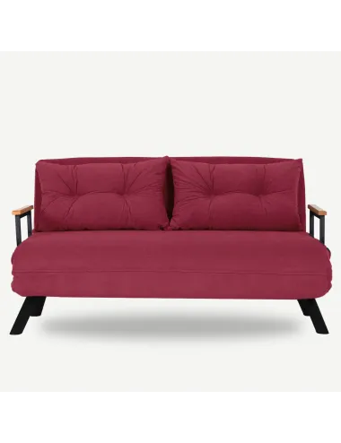 Canapea Extensibila cu 2 Locuri Sando 2-Seater - Maroon  - 2