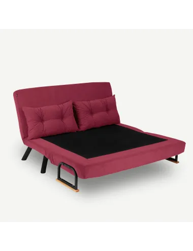 Canapea Extensibila cu 2 Locuri Sando 2-Seater - Maroon  - 3