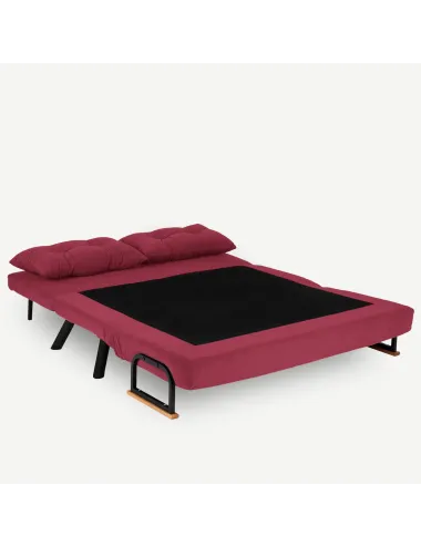Canapea Extensibila cu 2 Locuri Sando 2-Seater - Maroon  - 4