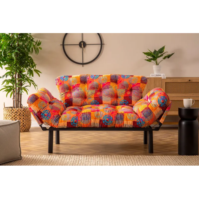 Canapea Multicolor Extensibila Nitta - Patchwork  - 2