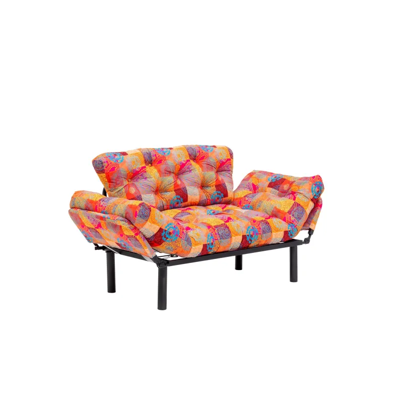 Canapea Multicolor Extensibila Nitta - Patchwork  - 6