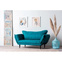 Canapea Extensibila cu 2 Locuri Vino Daybed - Petrol Green GR124\01 - 1