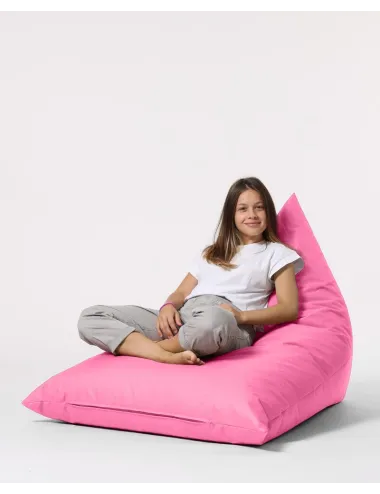 Fotoliu Puf Bean Bag Pyramid Big Bed Pouf - Pink  - 1