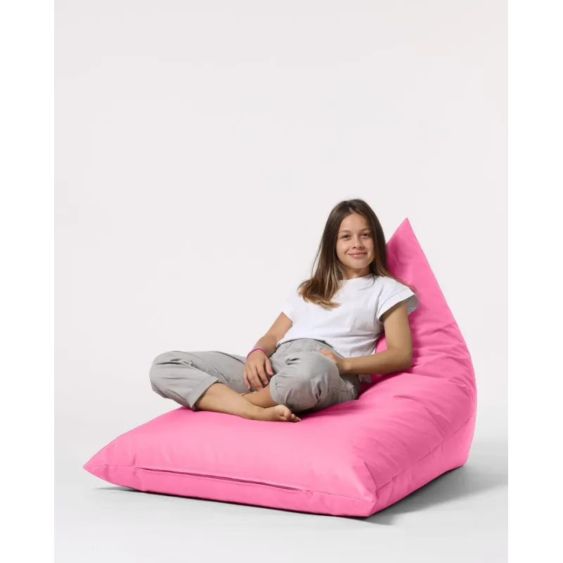 Fotoliu Puf Bean Bag Pyramid Big Bed Pouf - Pink  - 3