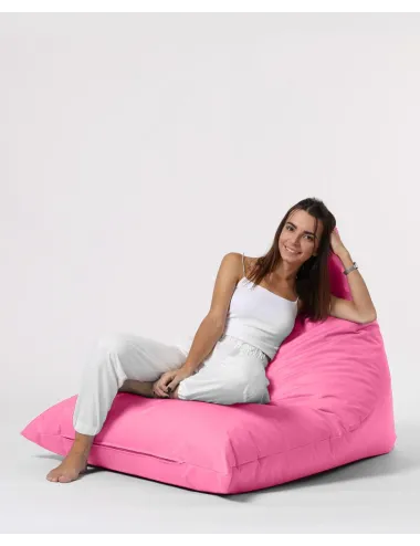 Fotoliu Puf Bean Bag Pyramid Big Bed Pouf - Pink  - 4