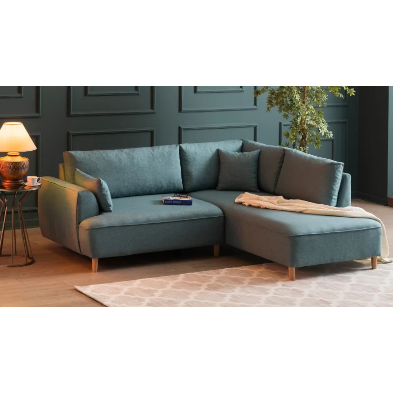 Canapea Tip Coltar Felix Extra Soft Corner Sofa Right - Turquoise 236 X 90 X 195  - 1