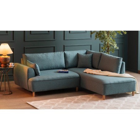 Canapea Tip Coltar Felix Extra Soft Corner Sofa Right - Turquoise 236 X 90 X 195 - 1