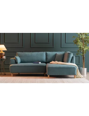Canapea Tip Coltar Felix Extra Soft Corner Sofa Right - Turquoise 236 X 90 X 195 - 2