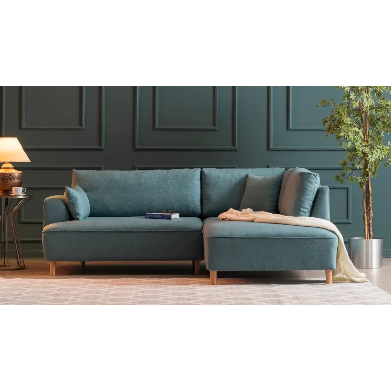 Canapea Tip Coltar Felix Extra Soft Corner Sofa Right - Turquoise 236 X 90 X 195  - 2