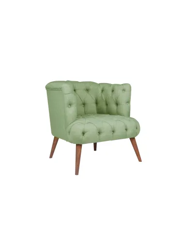 Fotoliu Tapitat West Monroe - Petrol Green 75 X 76 X 80 - 1