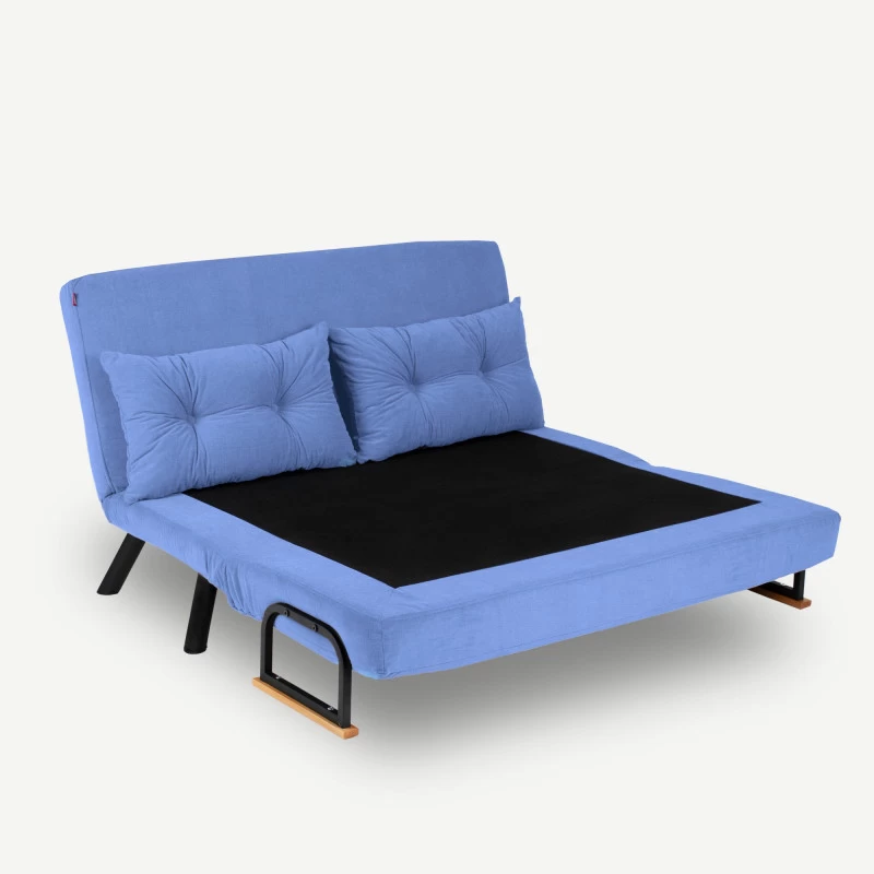 Canapea Extensibila cu 2 Locuri Sando 2-Seater - Blue  - 3