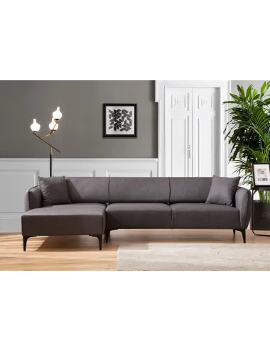 Canapea Tip Coltar Belissimo Left - Dark Grey - 2