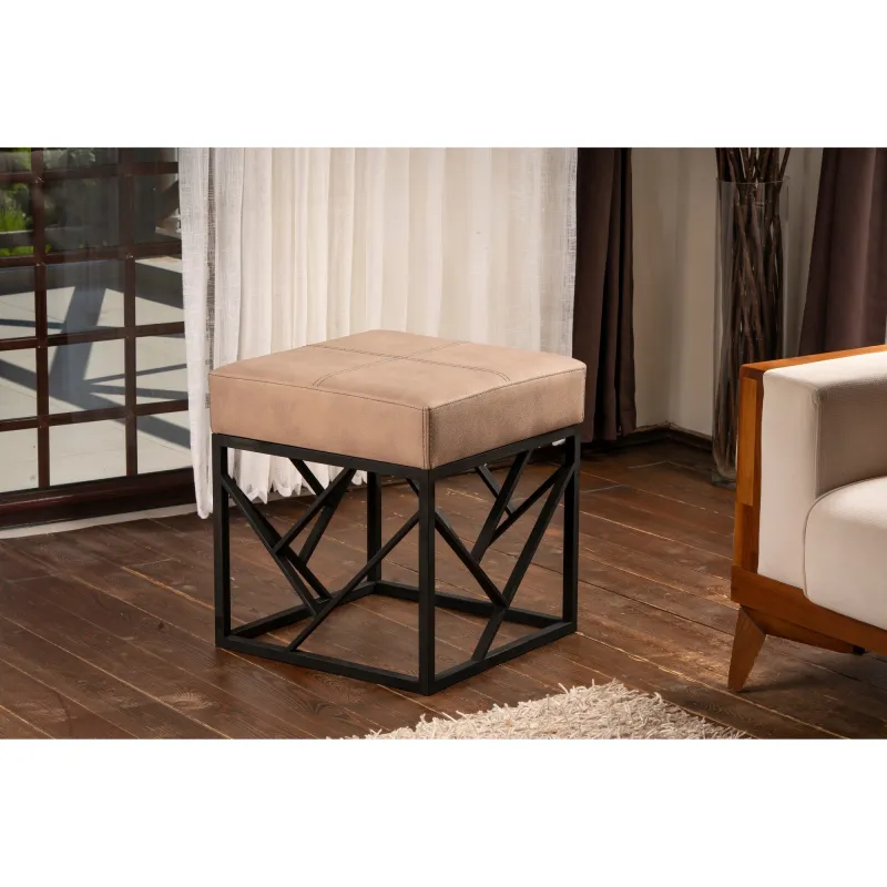 Taburet Koza - Beige 46 X 44 X 46  - 1