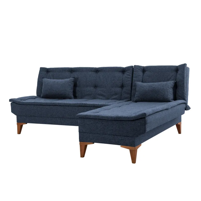 Canapea Tip Coltar Extensibil Santo - Dark Blue  - 6