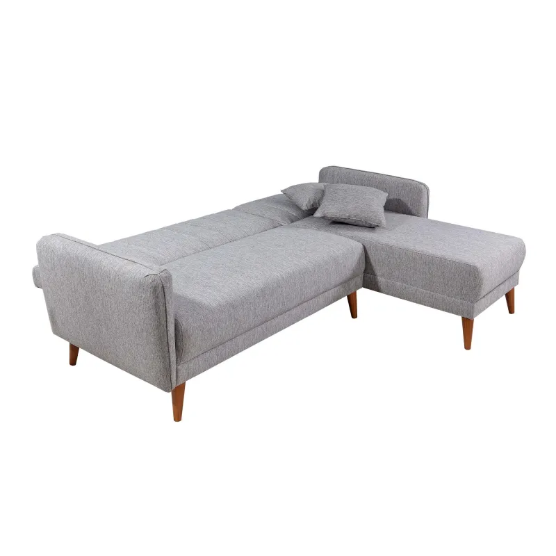 Canapea Tip Coltar Extensibil Aqua Corner Right - Grey  - 6