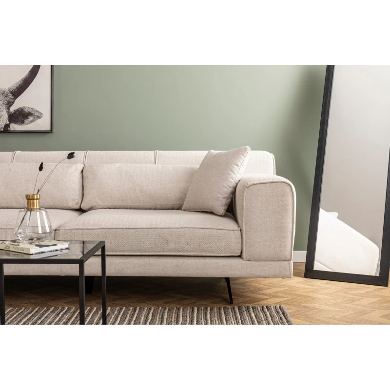 Canapea Tip Coltar cu Spatar Reglabil Jivago Corner Left (Chl-2R) - Beige  - 5