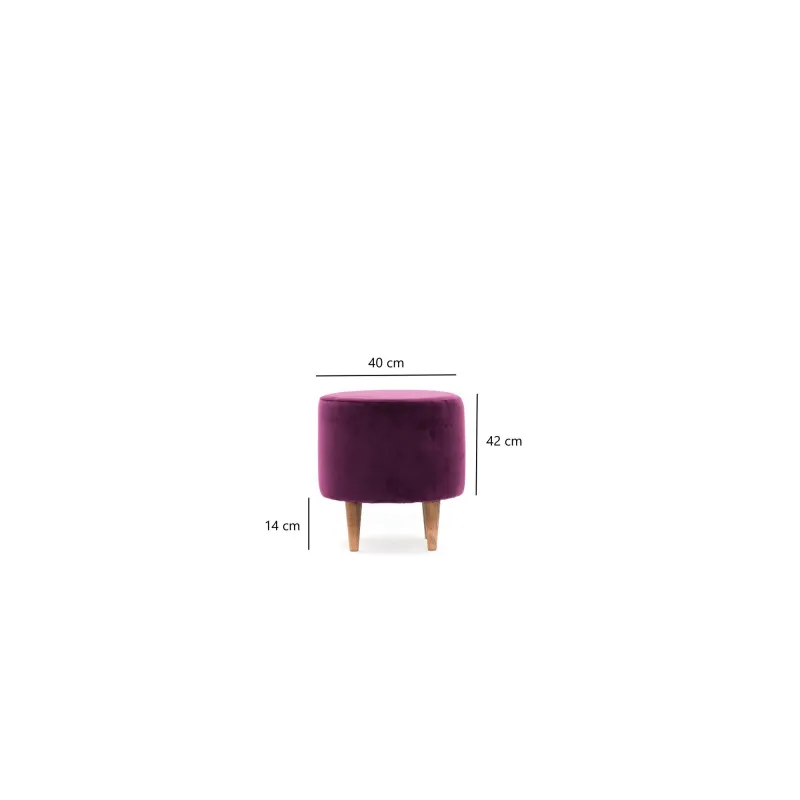 Taburet Liza - Purple 40 X 42 X 40  - 6