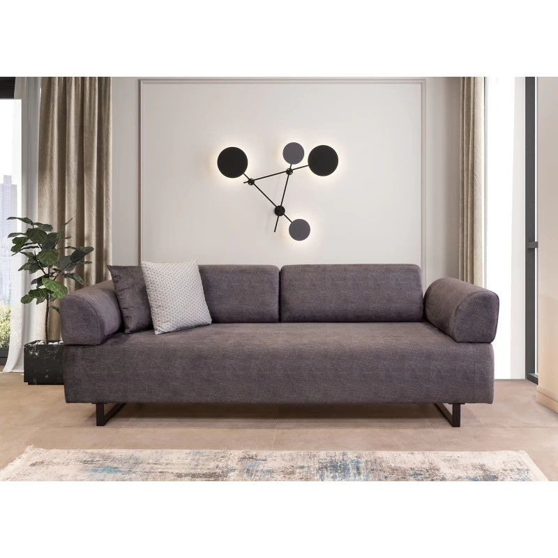 Canapea cu 3 Locuri Infinity with Side Table - Anthracite 220 X 90 X 80  - 1