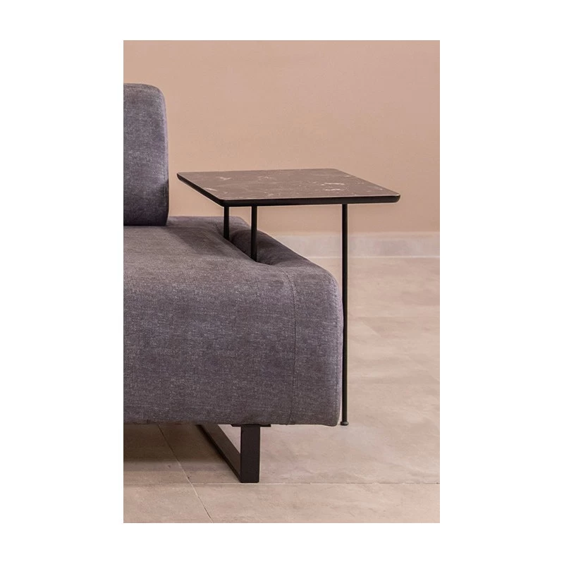 Canapea cu 3 Locuri Infinity with Side Table - Anthracite 220 X 90 X 80  - 2