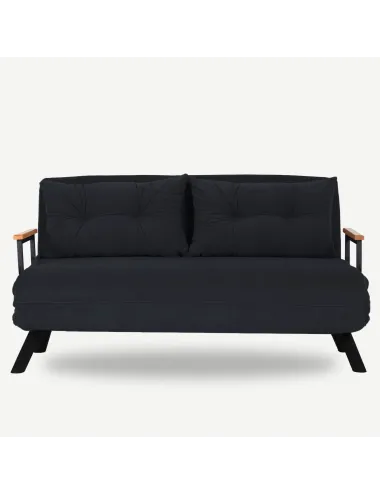 Canapea Extensibila cu 2 Locuri Sando 2-Seater - Black - 2