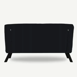 Canapea Extensibila cu 2 Locuri Sando 2-Seater - Black  - 5