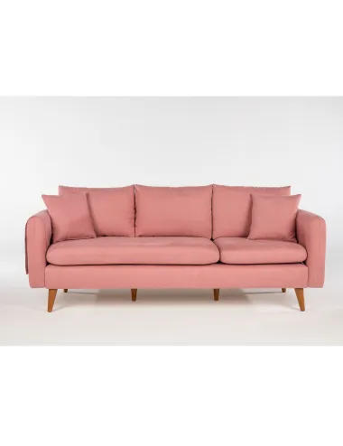 Canapea cu 3 Locuri Sofia - Pink 215 X 91 X 85  - 3