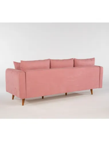 Canapea cu 3 Locuri Sofia - Pink 215 X 91 X 85  - 4