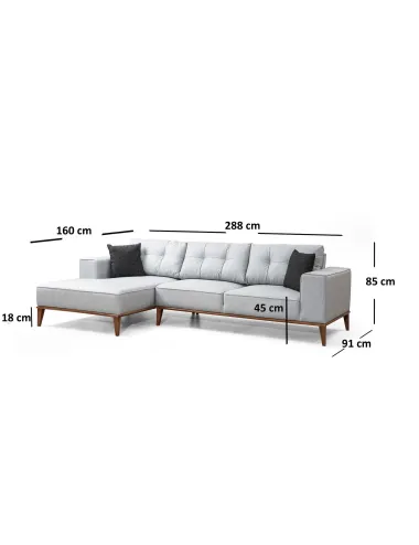 Caneapea Tip Coltar Montana Corner Left (Chl+3R) 288 X 160 X 91  - 6