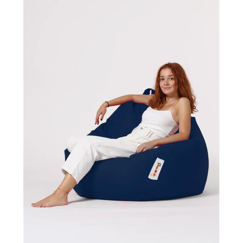 Fotoliu Puf Bean Bag Premium XXL - Dark Blue  - 1