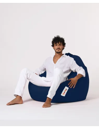 Fotoliu Puf Bean Bag Premium XXL - Dark Blue  - 4
