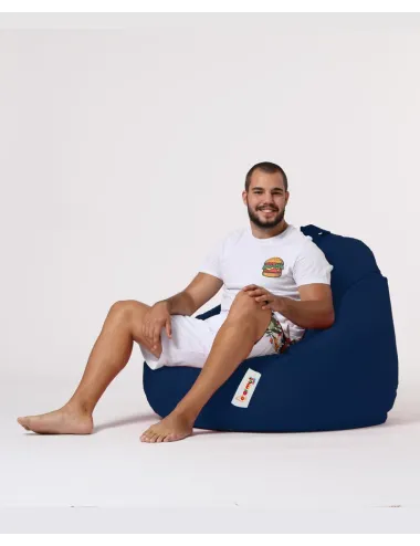 Fotoliu Puf Bean Bag Premium XXL - Dark Blue  - 5