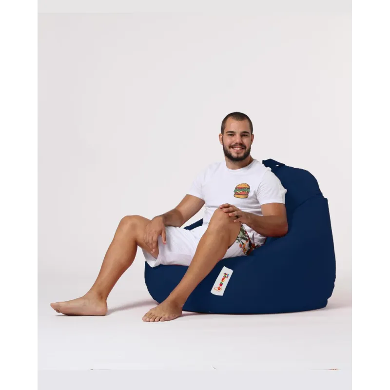 Fotoliu Puf Bean Bag Premium XXL - Dark Blue  - 5