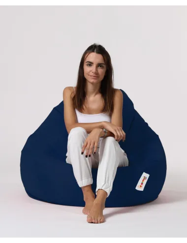 Fotoliu Puf Bean Bag Premium XXL - Dark Blue  - 6