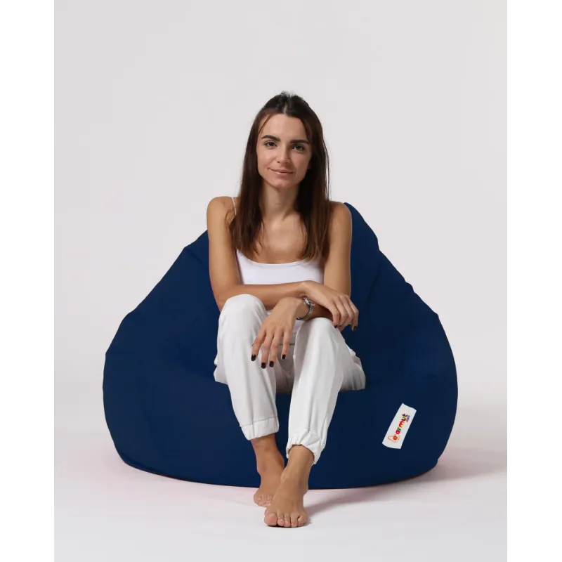 Fotoliu Puf Bean Bag Premium XXL - Dark Blue  - 6