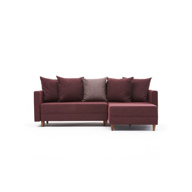 Canapea Tip Coltar Aydam Right - Claret Red 215 X 80 X 150  - 5