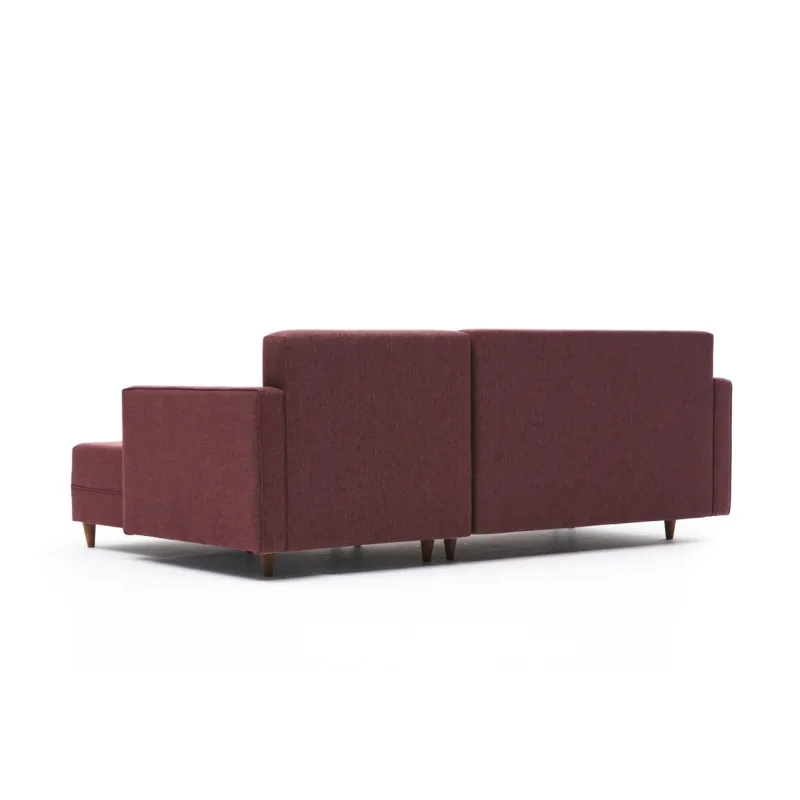 Canapea Tip Coltar Aydam Right - Claret Red 215 X 80 X 150  - 6