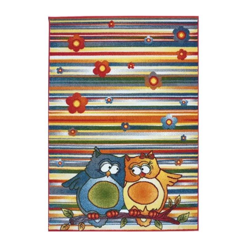 Covor Multicolor cu Bufnite Pentru Copii  11182-140  - 1