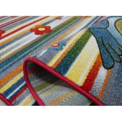Covor Multicolor cu Bufnite Pentru Copii 11182-140 - 2