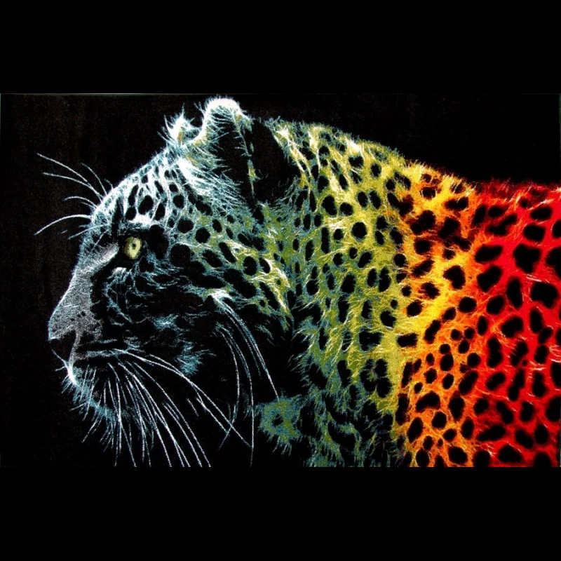 Covor Multicolor  cu Leopard 11016/180  - 1