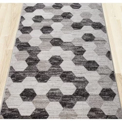 Traversa Phoenix design hexagonal gri-negru 3022-244 - 1