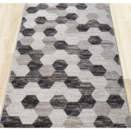 Traversa Phoenix design hexagonal gri-negru 3022-244  - 1
