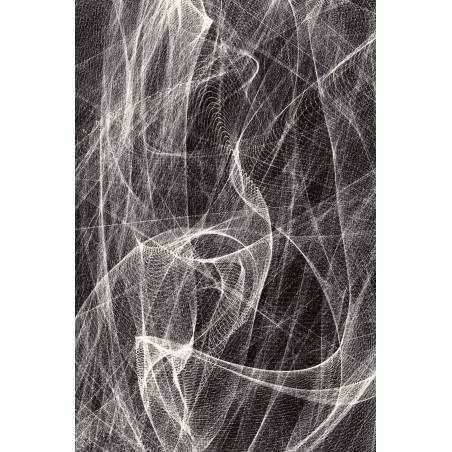 Covor lana Fractals Black  - 1