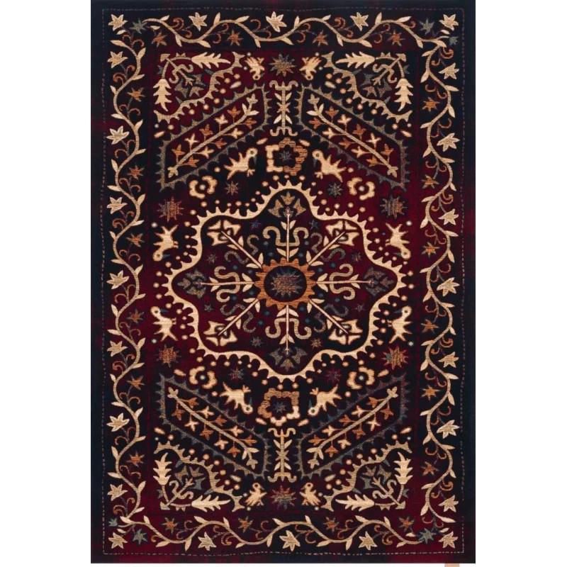 Covor lana Marash  Dark Red  - 1