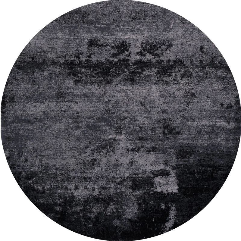 Covor lana Bran Gri Cerc  - 1