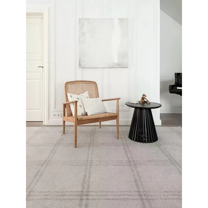 Covor Lana Grid Prime Sand Patrat  - 3