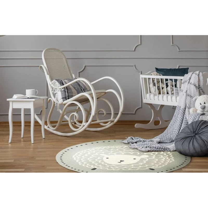 Covor rotund Sheep grey  - 2