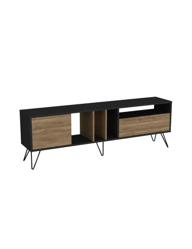 Comoda TV Mistico (180) - Walnut, Black 180 X 58.7 X 35.5  - 3