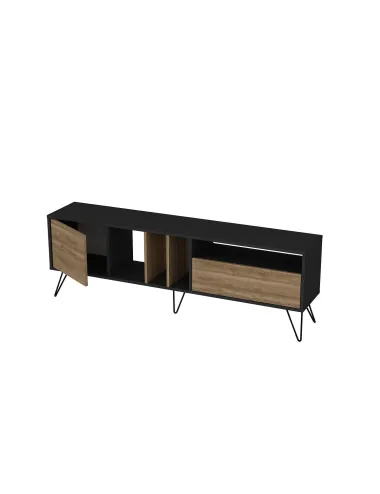 Comoda TV Mistico (180) - Walnut, Black 180 X 58.7 X 35.5  - 4