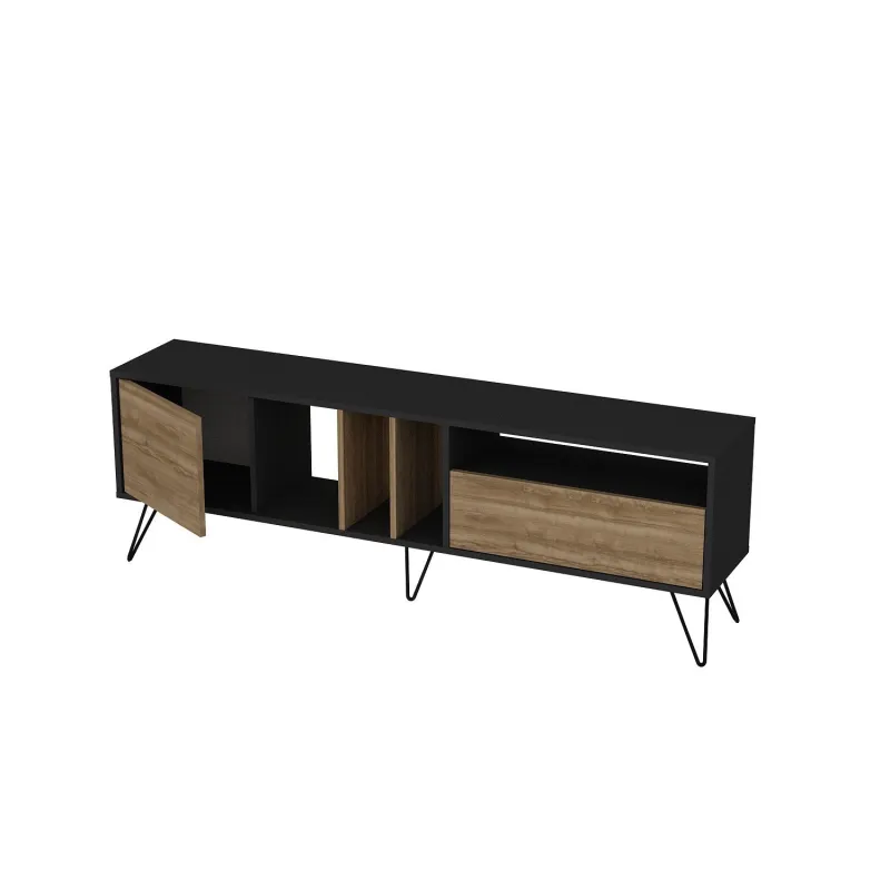 Comoda TV Mistico (180) - Walnut, Black 180 X 58.7 X 35.5  - 4