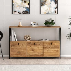 Dulap Tip Consola 120 X 75 X 30 Nero v2 - Walnut  - 1